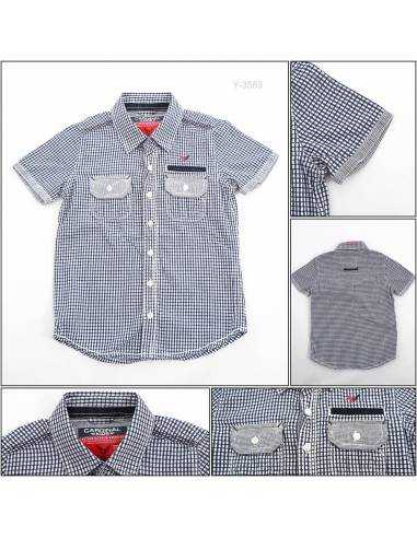 Kemeja Anak Cowok Lengan Pendek Cardinal 2-8