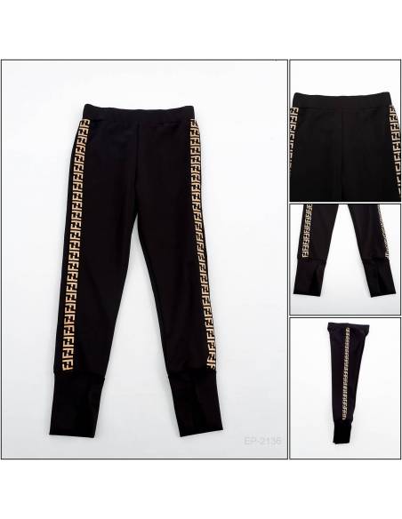 Celana Panjang/Legging Panjang Scuba Cewek Hitam Grace