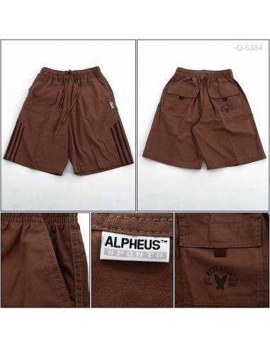 Celana Kolor Pendek Cowok Coklat Alpheus M-L