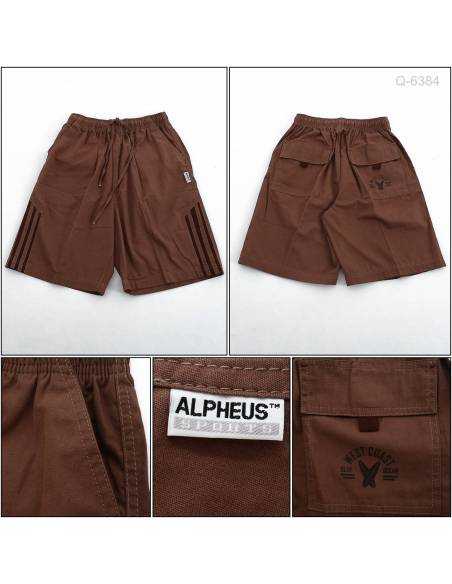 Celana Kolor Pendek Cowok Coklat Alpheus M-L