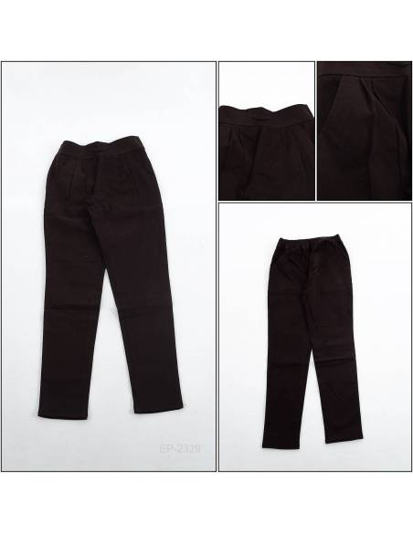 Celana Panjang Katun Cewek Hitam Emerald S-L