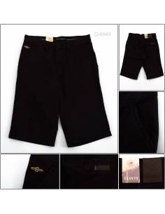 Celana Pendek Cowok Katun Hitam Elviti 28-32