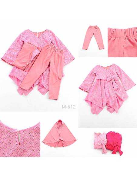 Setelan Muslim/One Set Muslim Anak Cewek Zaza 3-5