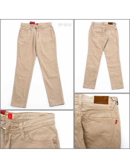 Celana Panjang Katun Cewek Coklat Muda Request S-M