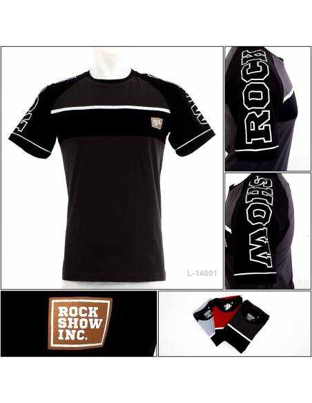 Kaos Oblong Cowok Lengan Pendek Rock Show L-XL