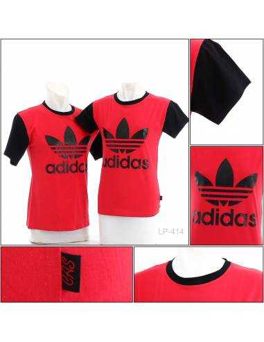 Kaos Oblong Reglan Couple Lengan Pendek Cas All...