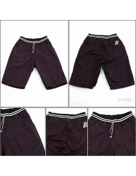 Celana Pendek Cowok Rib Color Abu-abu Tua Emergency 28- 32