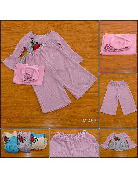 Setelan Baju Muslim/One Set Muslim Anak Cewek Zaza 9-11