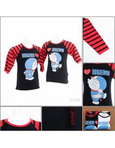 Kaos Oblong Couple Lengan Pendek 3/4 Cas All Size
