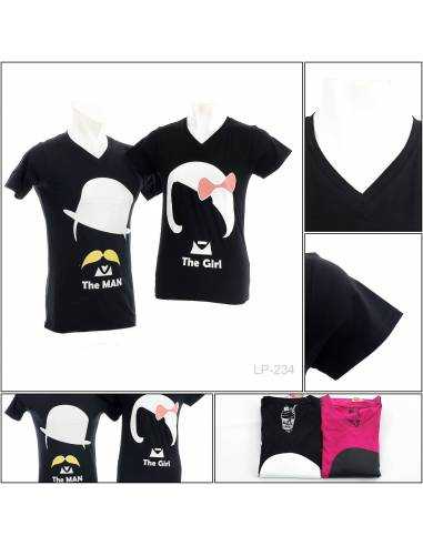 Kaos Oblong Couple Lengan Pendek Milk Shake All...