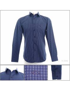 Kemeja Formal Cowok Lengan Panjang Slim Fit Cardinal M-XL