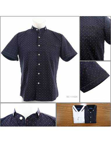 Kemeja Cowok Reguler Lengan Pendek Sail M-XL