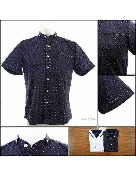 Kemeja Cowok Reguler Lengan Pendek Sail M-XL