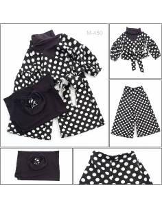Setelan Baju Muslim/One Set Muslim Polkadot Anak Cewek...