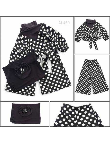 Setelan Baju Muslim/One Set Muslim Polkadot Anak Cewek Zaza 3