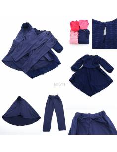 Setelan Baju Muslim/One Set Muslim Anak Cewek Zaza 3-7