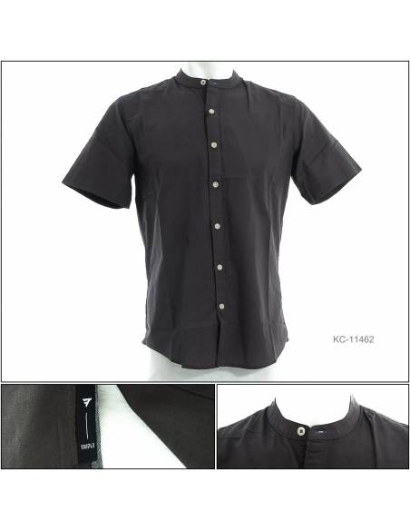 Kemeja Muslim Cowok Lengan Pendek Triple S-XL