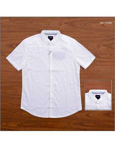 Kemeja Cowok Slim Fit Lengan Pendek Triple S-XL