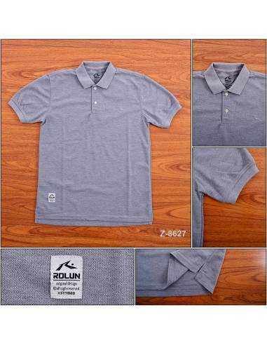 Kaos Kerah Cowok Polos Lengan Pendek Rolun M-XL