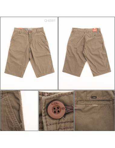 Celana Pendek Katun Cowok Abu Abu CDL 28-32