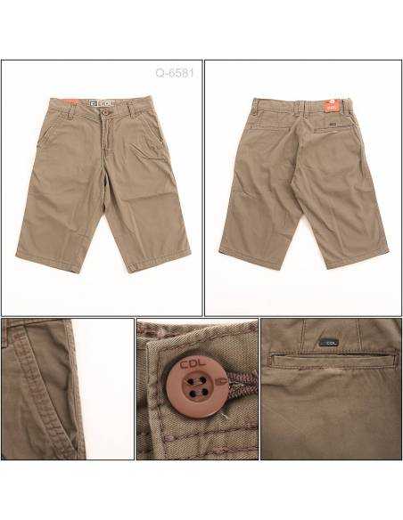 Celana Pendek Katun Cowok Abu Abu CDL 28-32