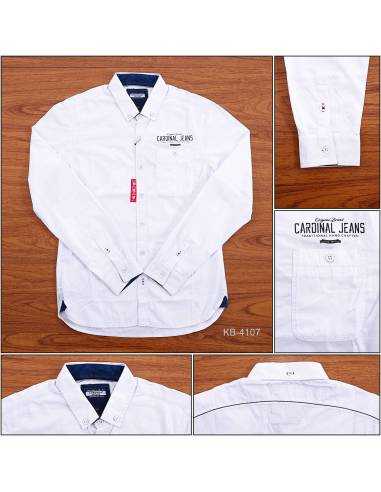 Kemeja Cowok Slim Fit Lengan Panjang Cardinal M-XL