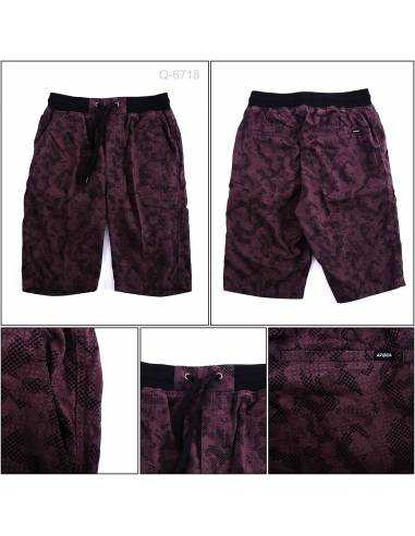 Celana Pendek Rib Kolor Abu Tua Arvada M-XL