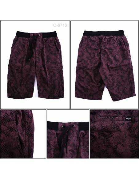 Celana Pendek Rib Kolor Abu Tua Arvada M-XL