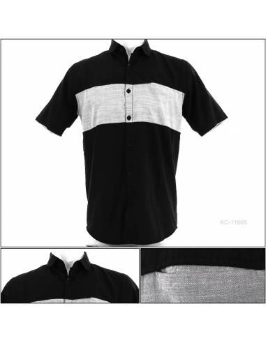 Kemeja Cowok Regular Lengan Pendek Top Ten M-XL