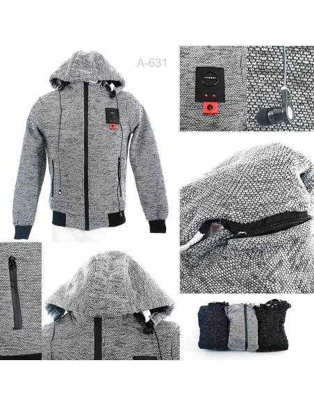 Jaket/Sweater Rajut Cowok Berheadset Spacesuie XL-3XL