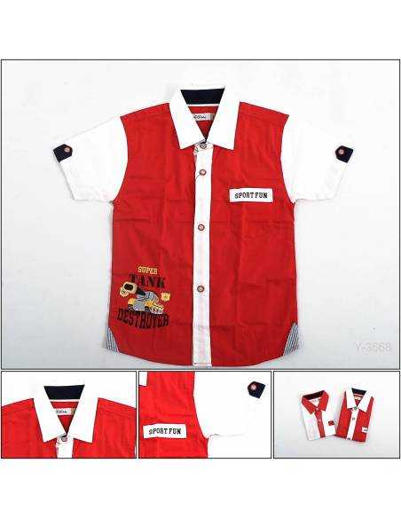 Kemeja Anak Cowok Lengan Pendek Benri S-L