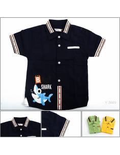 Kemeja Anak Cowok Lengan Pendek Benri S-M