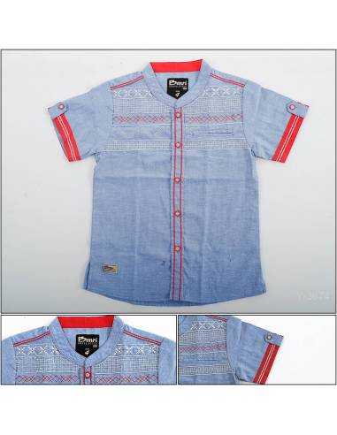 Kemeja Muslim Anak Cowok Lengan Pendek Benri 4-8