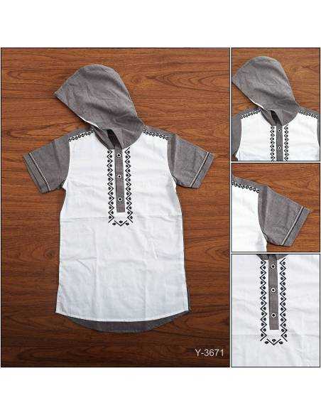 Kemeja Muslim Anak Cowok Lengan Pendek Benri 4-8