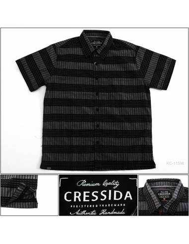 Kemeja Cowok Reguler Lengan Pendek Cressida M-XL