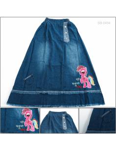 Rok Panjang Jeans Anak Cewek Viely 22-24