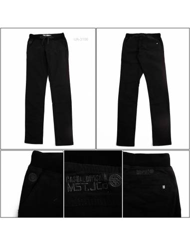 Celana Panjang Katun Slim Fit Cowok Rib Kolor...