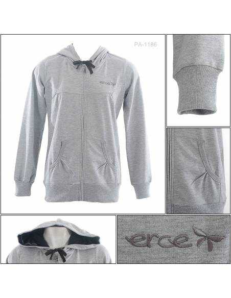 Jaket Jumper Hoodie Cewek Erce M-XL