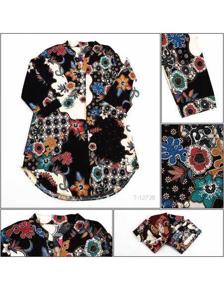 Tunik Batik Cewek Lengan 7/8 Bravos XXL