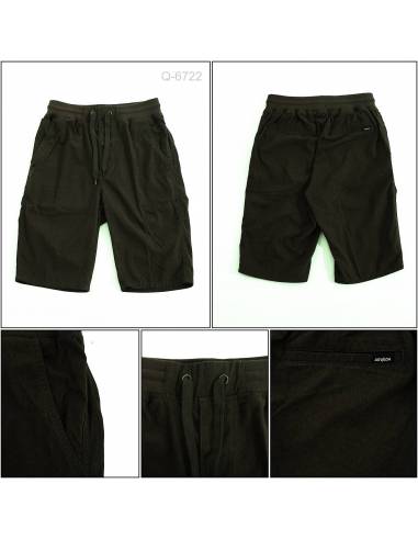 Celana Pendek Rib Kolor Hijau Tua Arvada M-XL