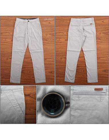 Celana Panjang Katun Reguler Cowok Stretch Emba...