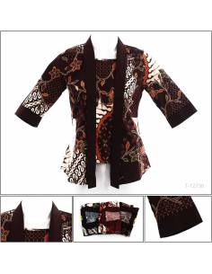 Atasan Batik Cewek Lengan 3/4 Bravos