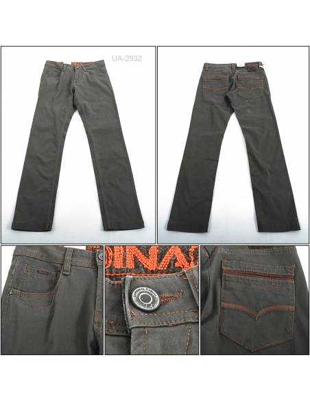 Celana Panjang Katun Reguler Cowok Stretch Cardinal 28-32