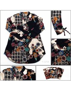 Tunik Batik Cewek Lengan Panjang Bravos All Size
