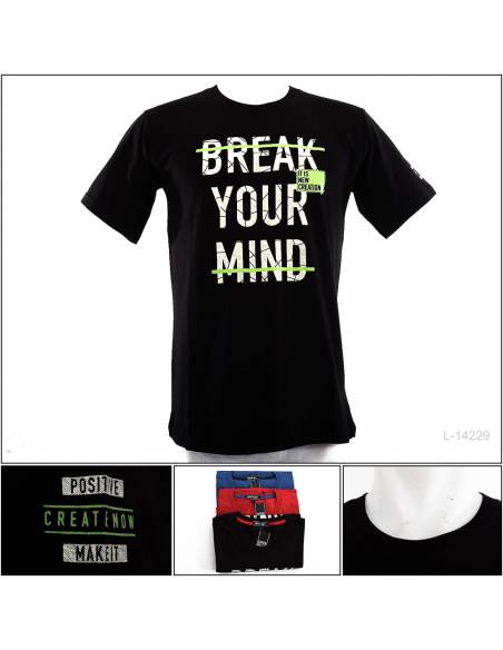 Kaos Oblong Cowok Lengan Pendek Super Brave M-XL