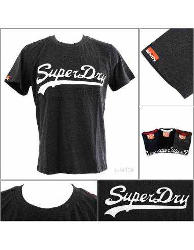 Kaos Oblong Cowok Lengan Pendek Super Dry L-2XL