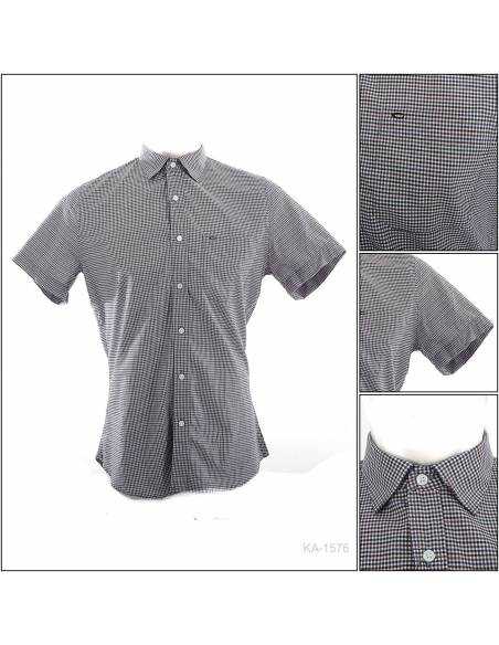 Kemeja Cowok Formal Slim Fit Lengan Pendek Cardinal M-XL