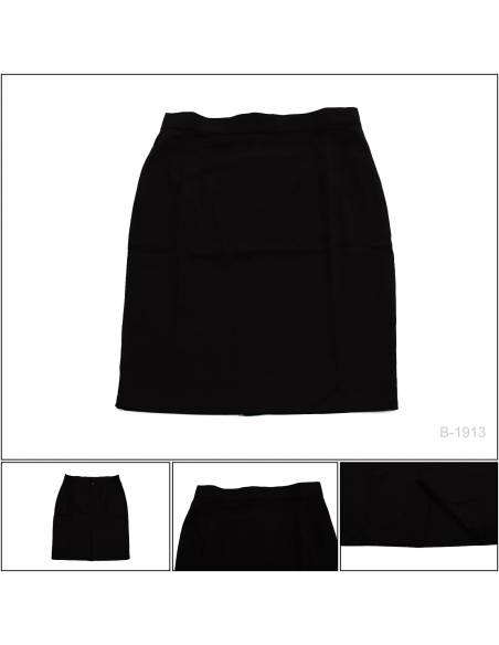 Rok Span Pendek/Short Span Skirt Hitam Chanel XL-3XL