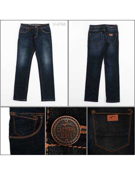 Celana Panjang Jeans Stretch Cowok Skinny Cardinal 33-38