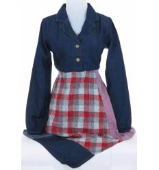 Dress Jeans Cewek Lengan Panjang Very Me